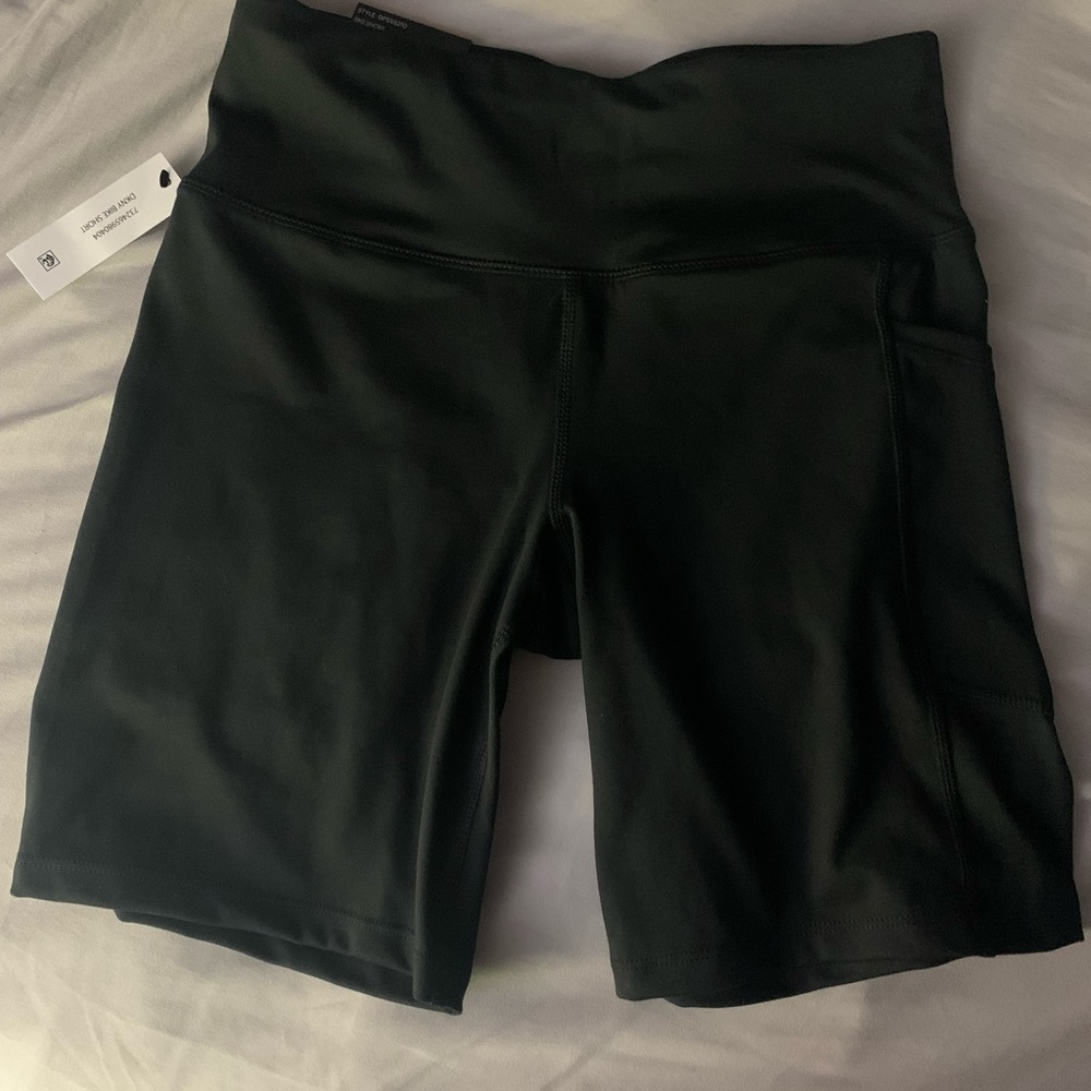 DKNY Women's Black Bike Shorts
